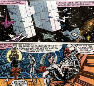 Illustration for article titled The Most Intrepid Superhero Spaceships